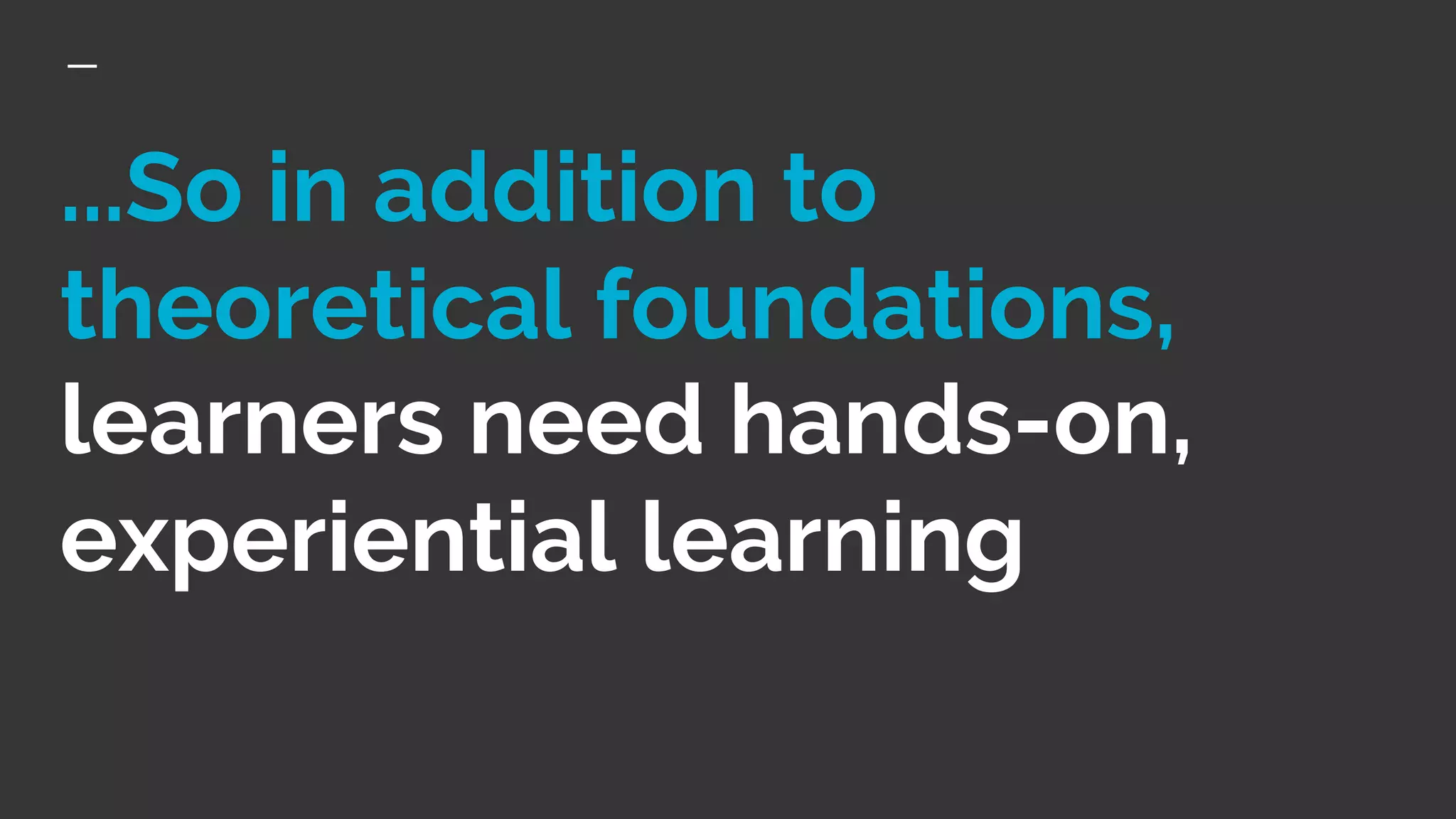 Benefits of Experiential Learning | PDF