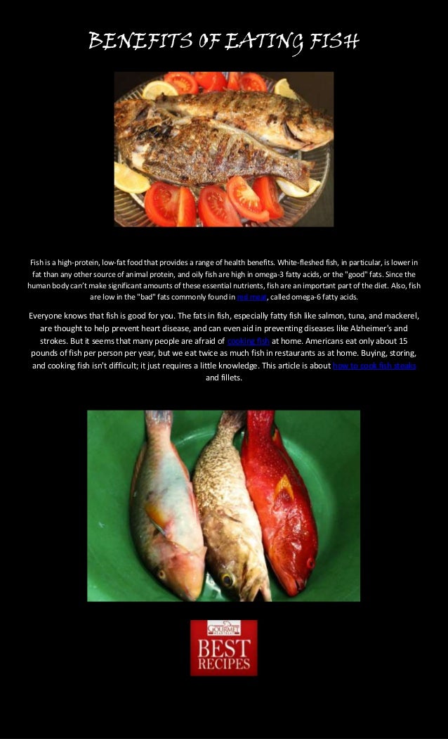 Benefits of eating fish
