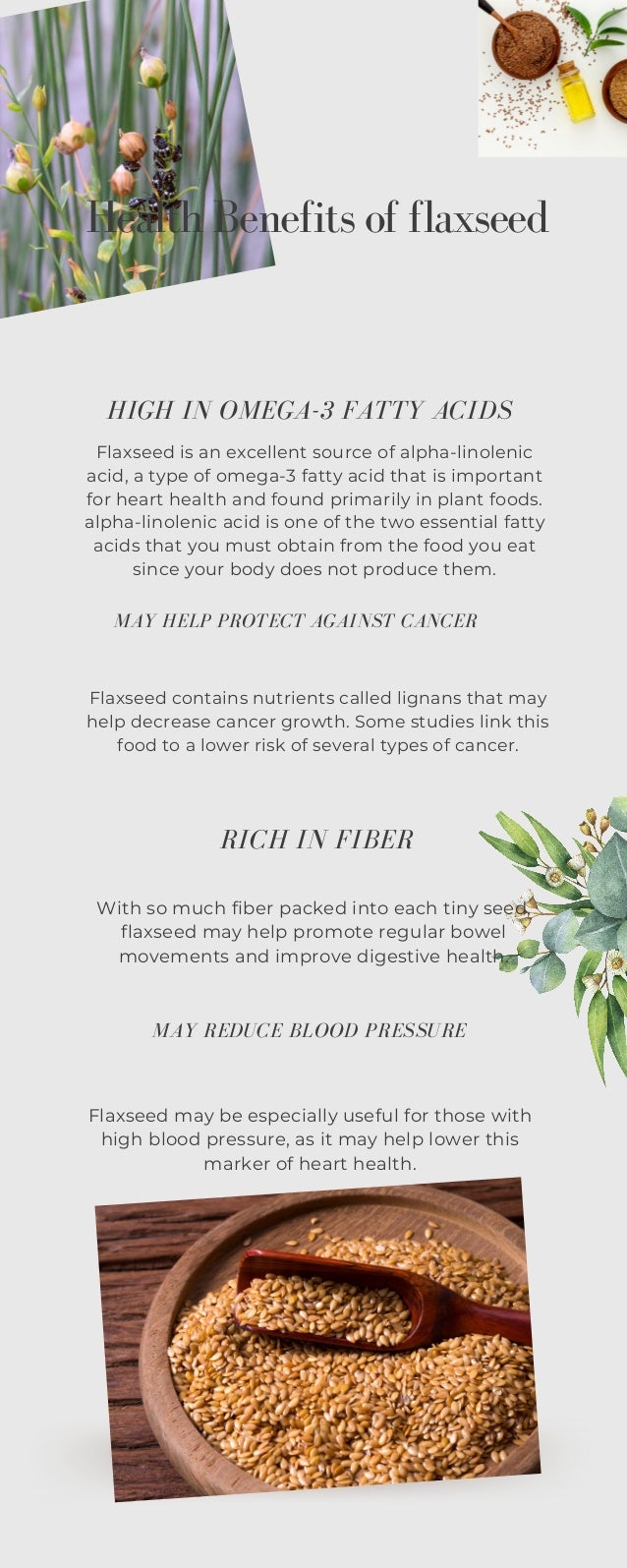 Benefits of Flaxseed