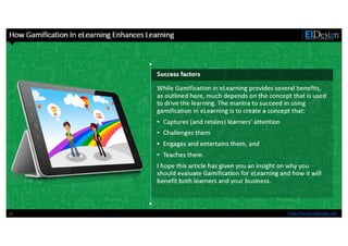 Top 6 benefits of Gamification in eLearning - EI Design | PPTX