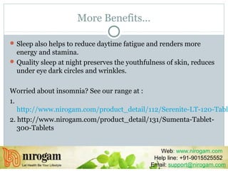 Benefits of a Good Night’s Sleep | PPT