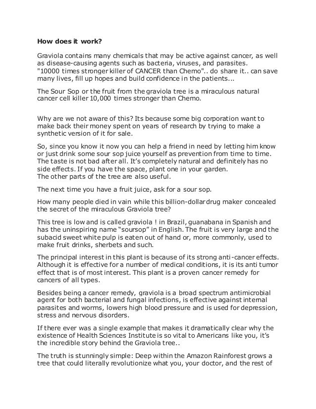 Benefits Of Graviola Fruit And Tree