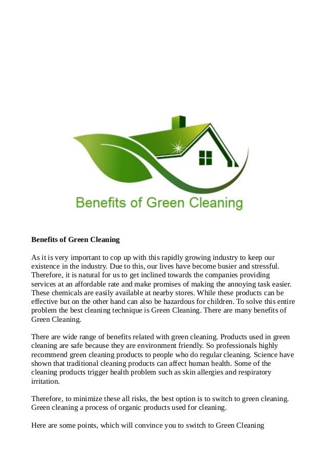 green organic cleaning products