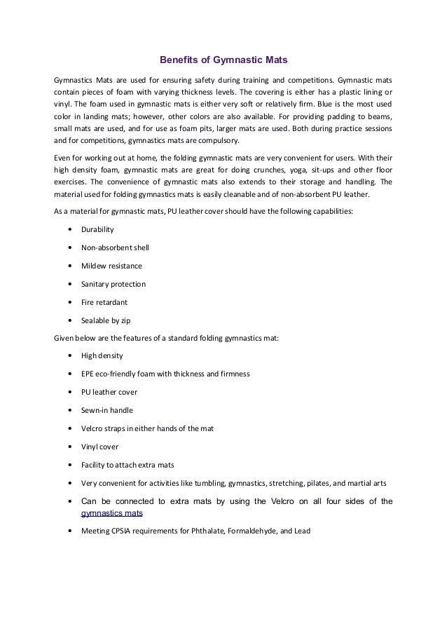 used folding gym mats