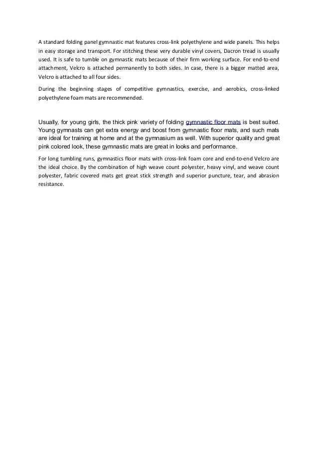 used folding gym mats