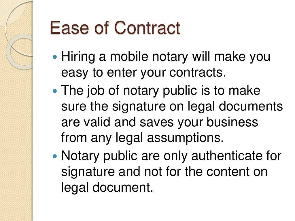 Benefits of hiring a notary public