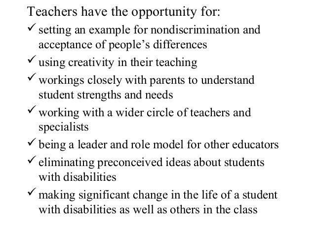 Benefits Of Inclusive Education