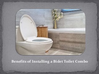 Benefits of Installing a Bidet Toilet Combo
 