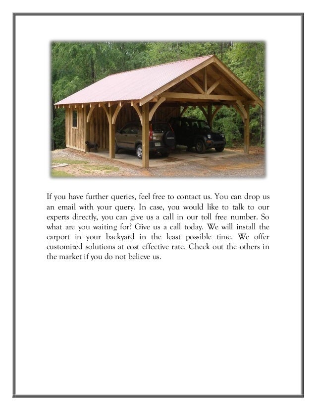 Benefits of installing carports