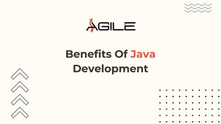 Benefits Of Java
Development
 