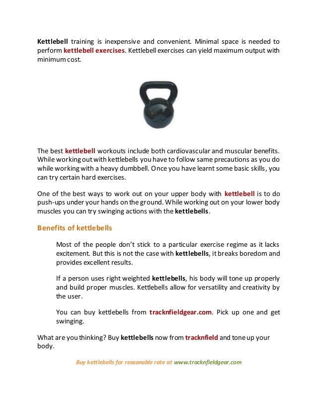 Benefits of kettlebells