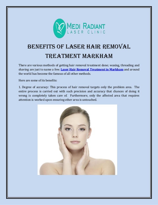 Benefits Of Laser Hair Removal Treatment Markham