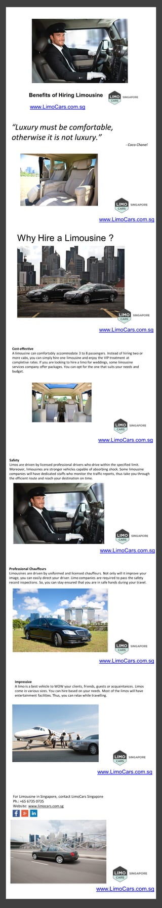 Benefits of Limousine in Singapore