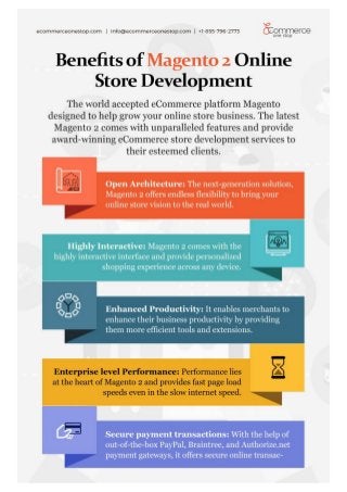 Benefits of magento2 online store development