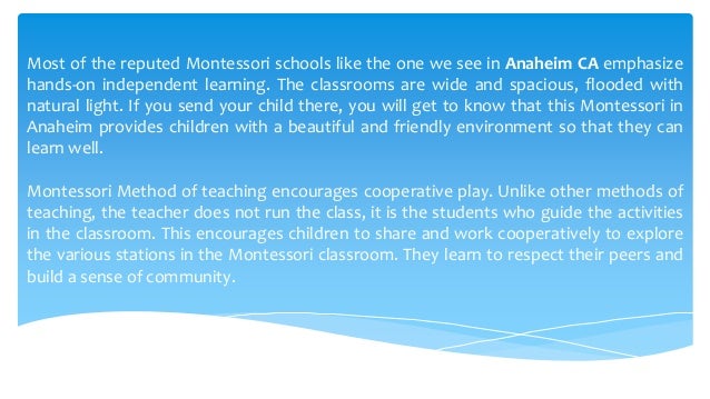 Benefits of montessori education for your children | PPTX