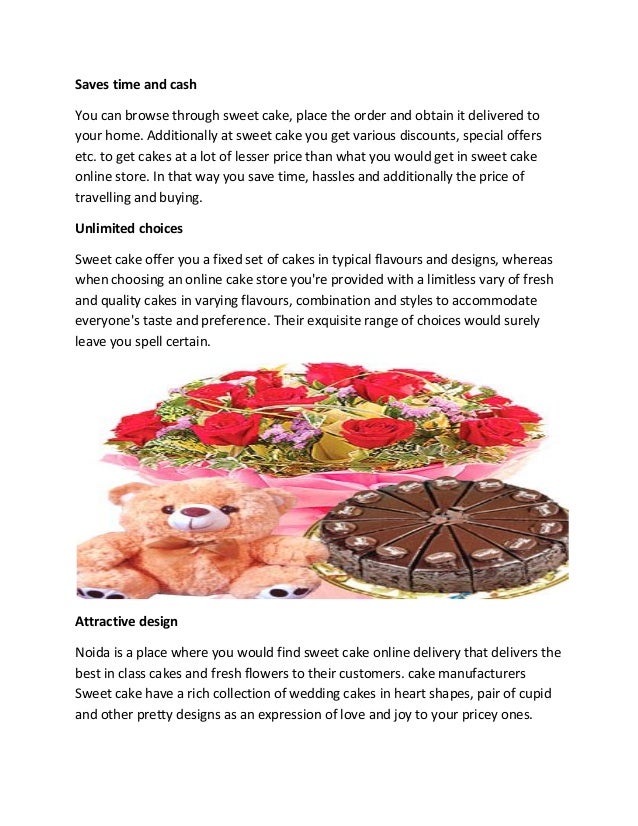 Benefits of ordering cake and flower online