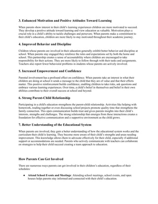 Benefits of parental involvement in child education.docx