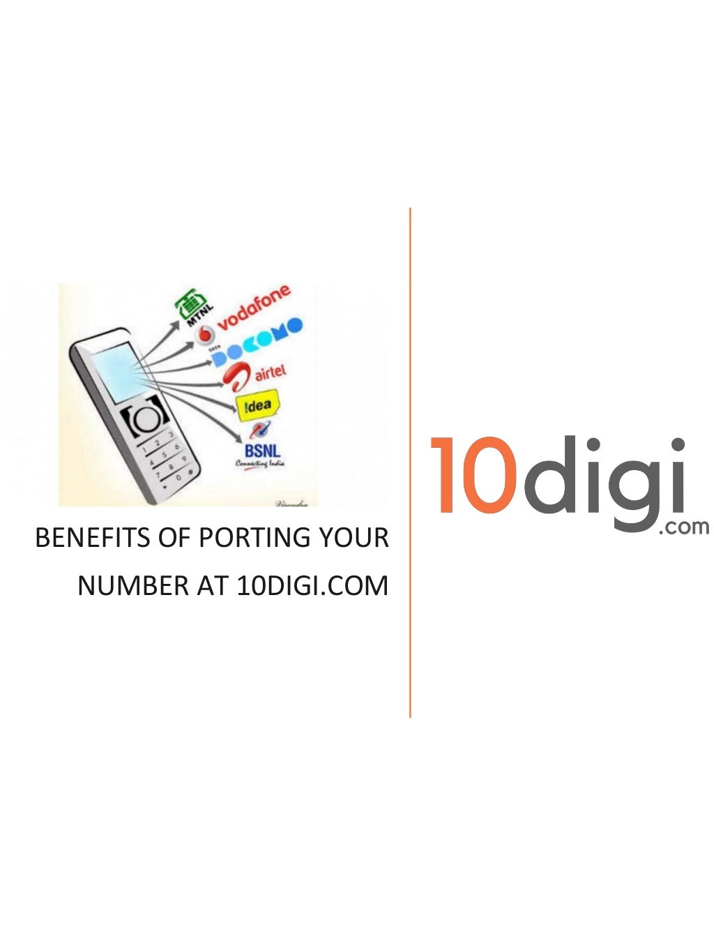 Benefits of porting your number at