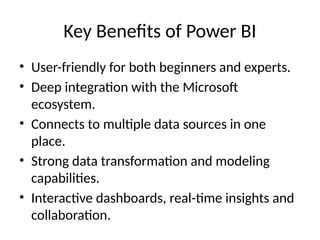 Top Benefits of Power BI for Data-Driven Decision Making | PPTX