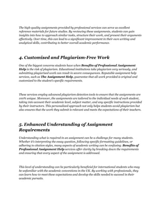 Benefits of Professional Assignment Help.pdf