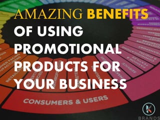 AMAZING BENEFITS
OF USING
PROMOTIONAL
PRODUCTS FOR
YOUR BUSINESS
 