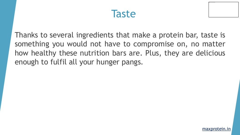 Benefits of Protein Bars