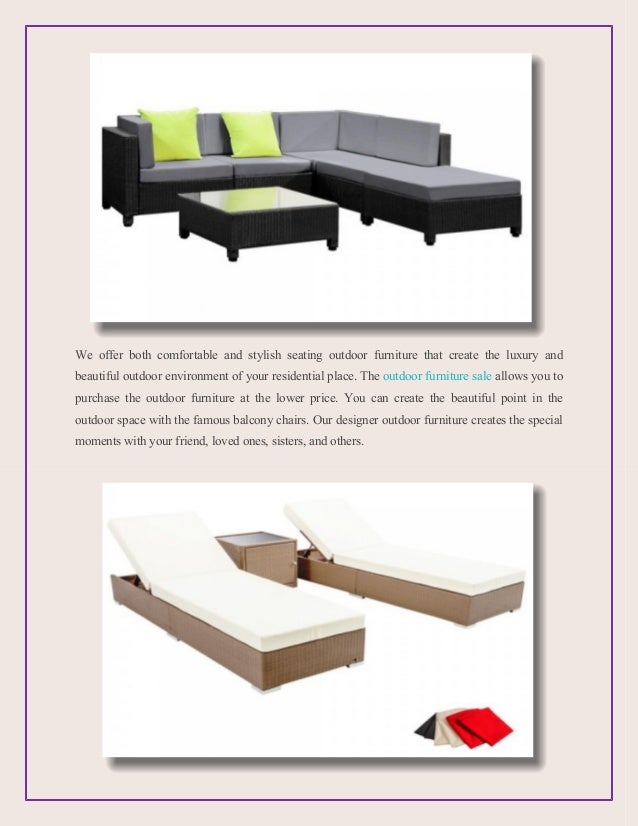 Benefits Of Purchasing Outdoor Furniture Online