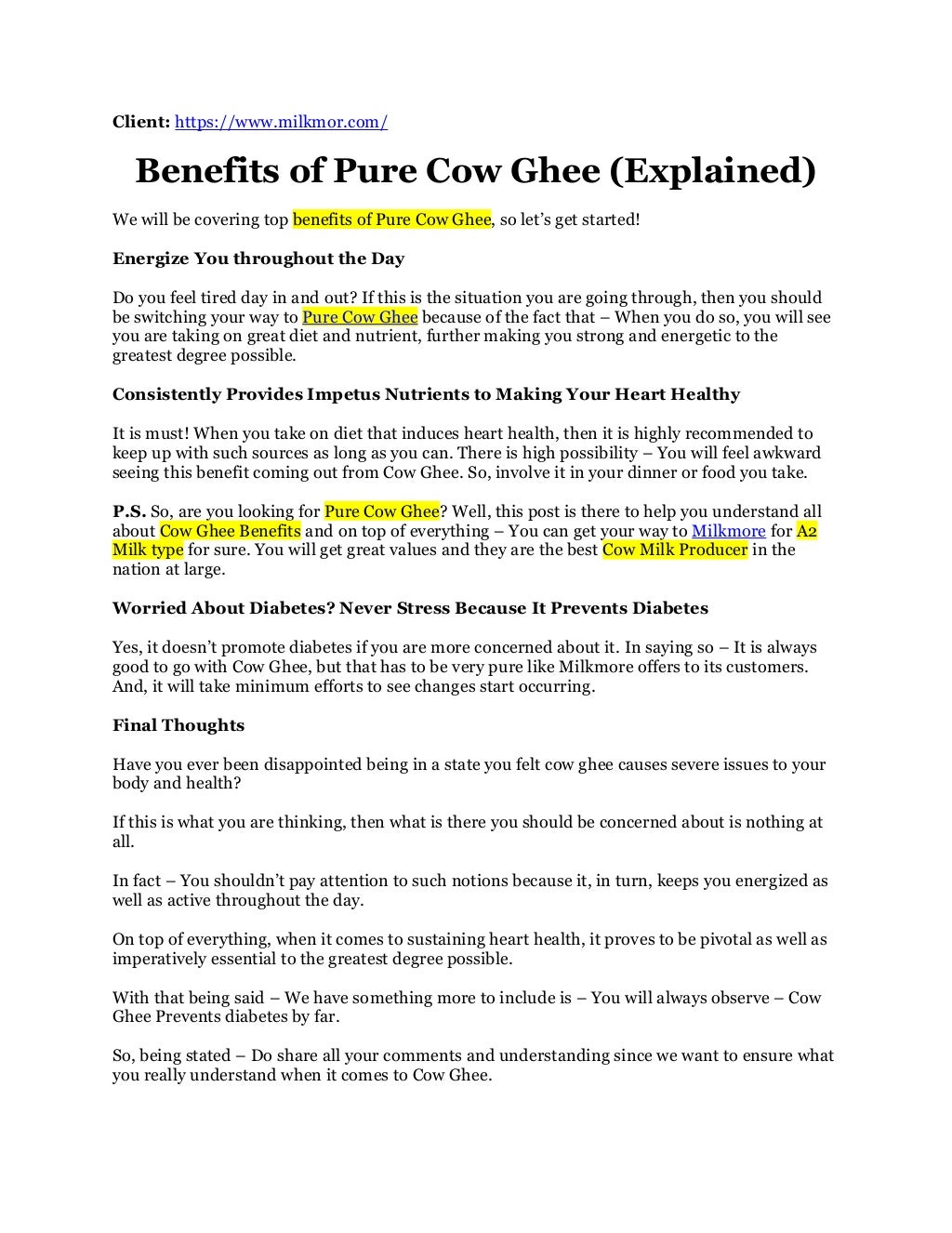 Benefits of pure cow ghee (explained) converted