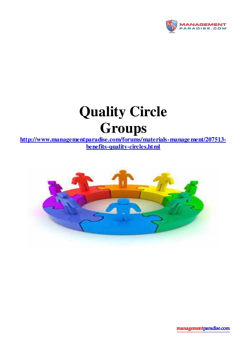 Benefits of quality circles