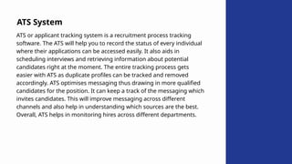 Benefits of Recruitment Management Software | PPTX