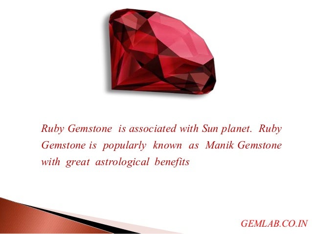 Benefits of ruby gemstone