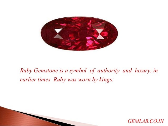 Benefits of ruby gemstone