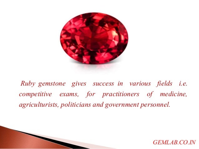 Benefits of ruby gemstone
