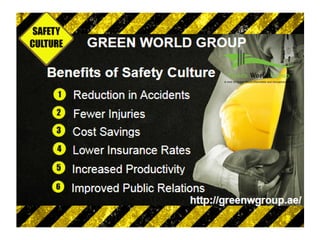 Benefits of safety culture
