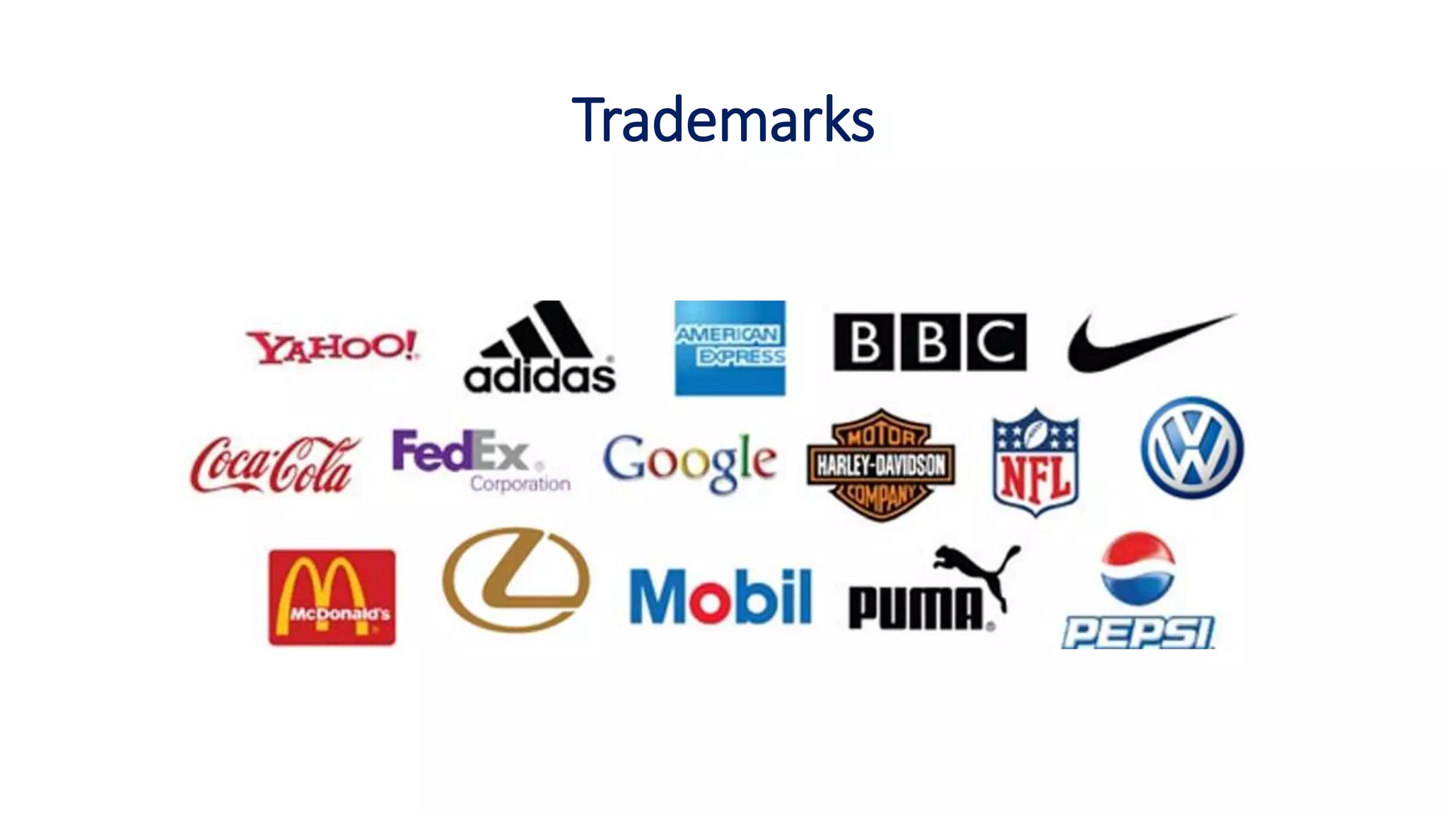 Trademarks
 