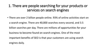 Benefits of Search engine optimization