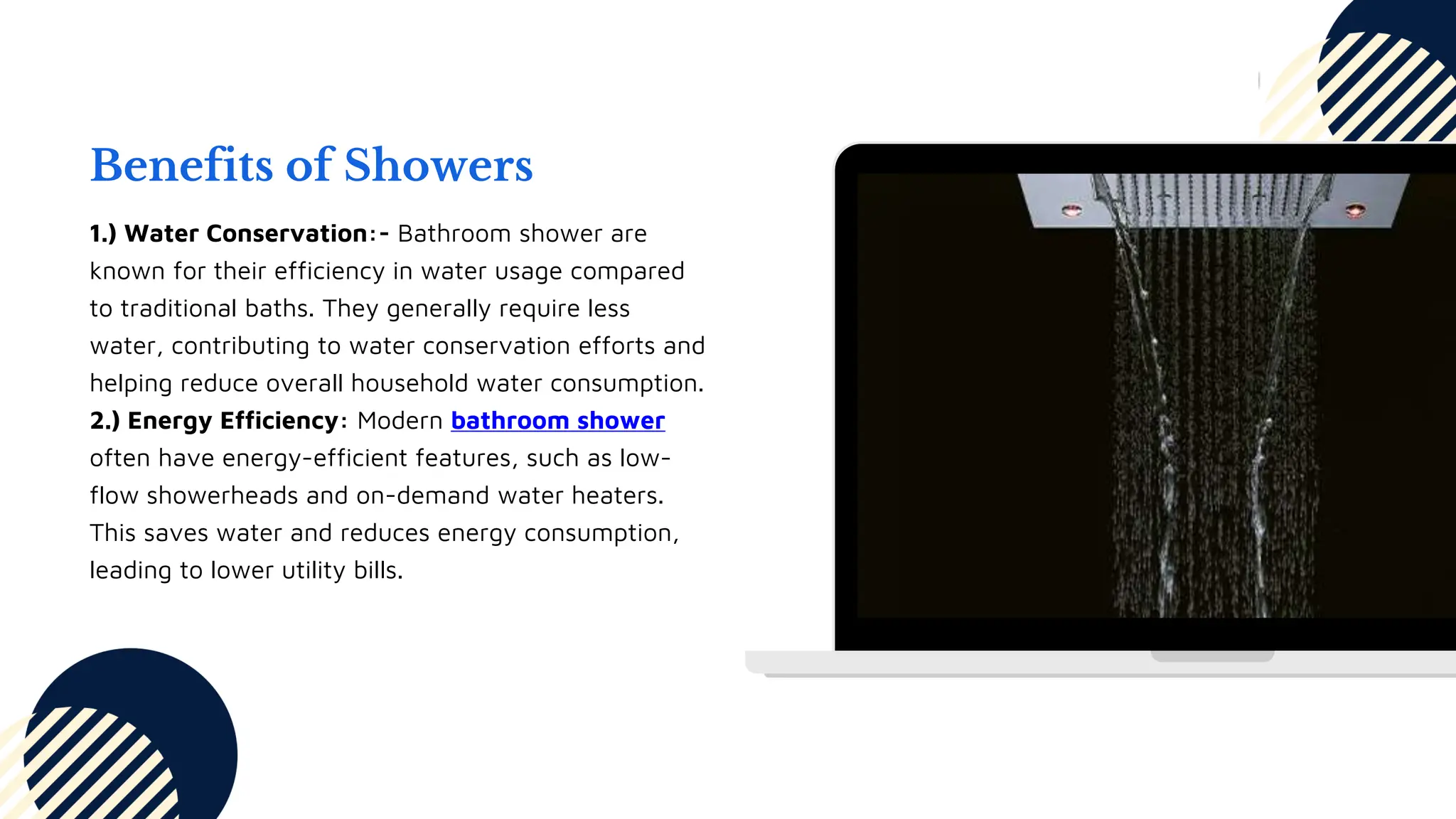 Benefits Of Showers Jal Bath Fittings Pptx Photo Inspiration