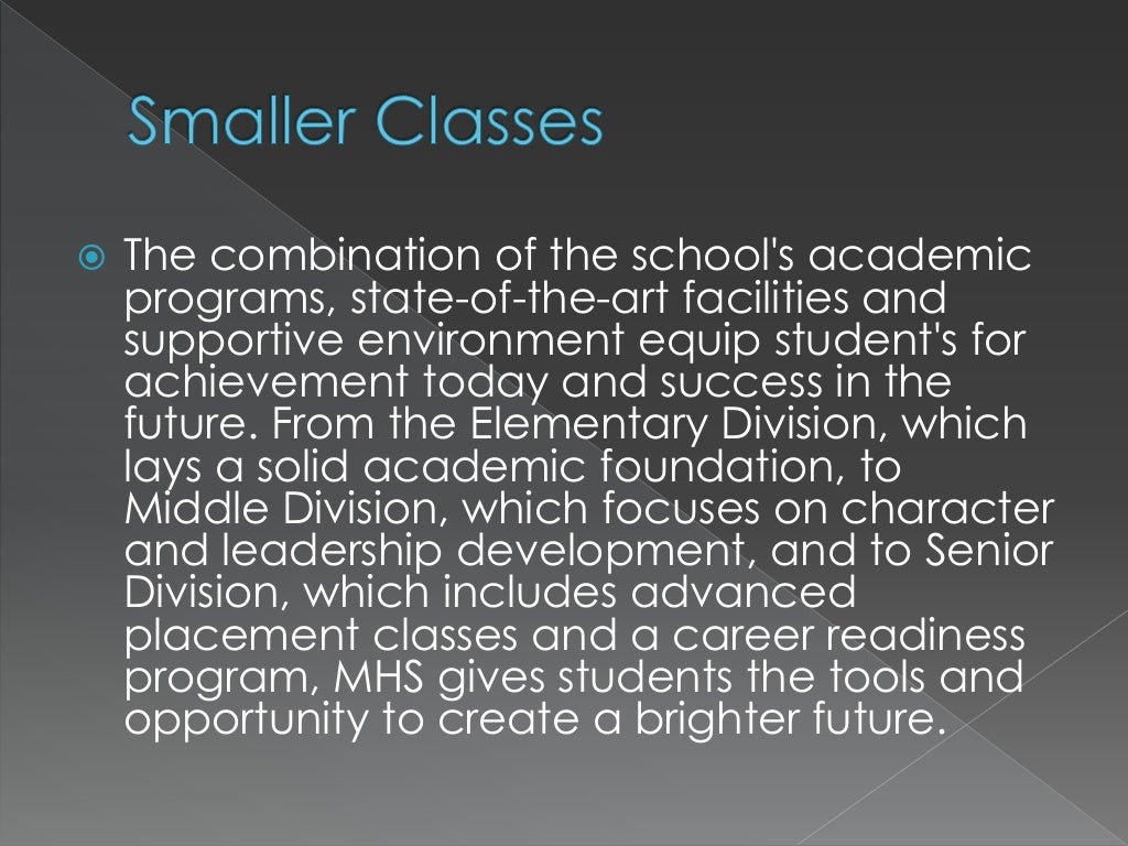 Benefits of Smaller Classes
