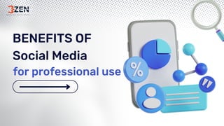 BENEFITS OF
Social Media
for professional use
 