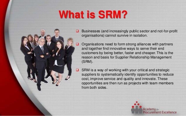 what are benefits of supplier relation management