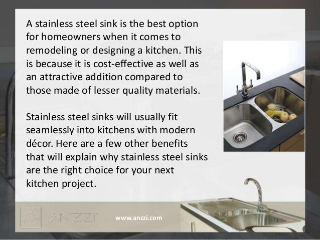 Benefits Of Stainless Steel Sinks