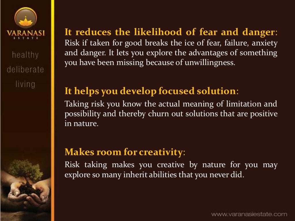 Benefits Of Taking Positive Risk