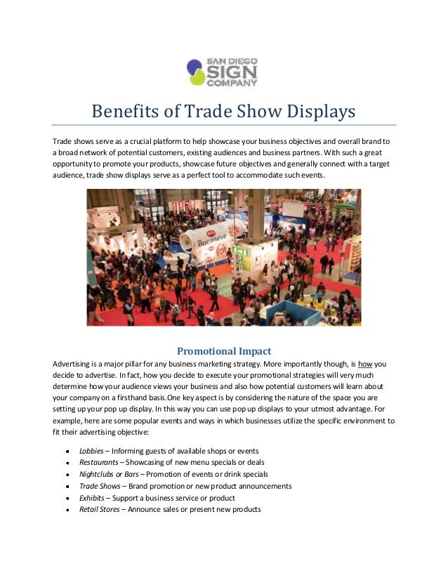 Benefits of trade show displays