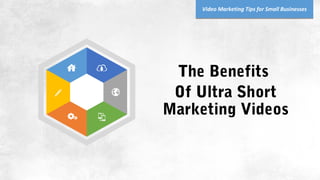 The Benefits
Of Ultra Short
Marketing Videos
Video Marketing Tips for Small Businesses
 