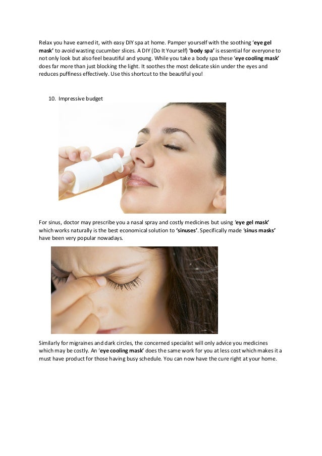 Benefits of using a gel eye mask
