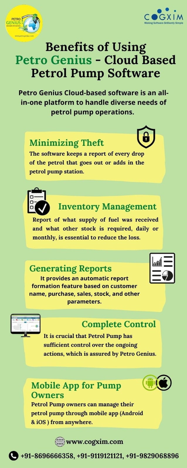 Benefits of using Petro Genius cloud based petrol pump software