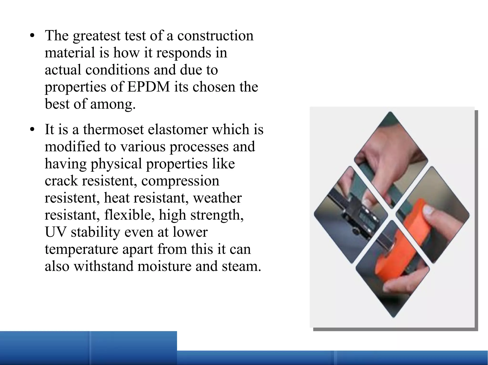 Benefits of Using EPDM Rubber PPT