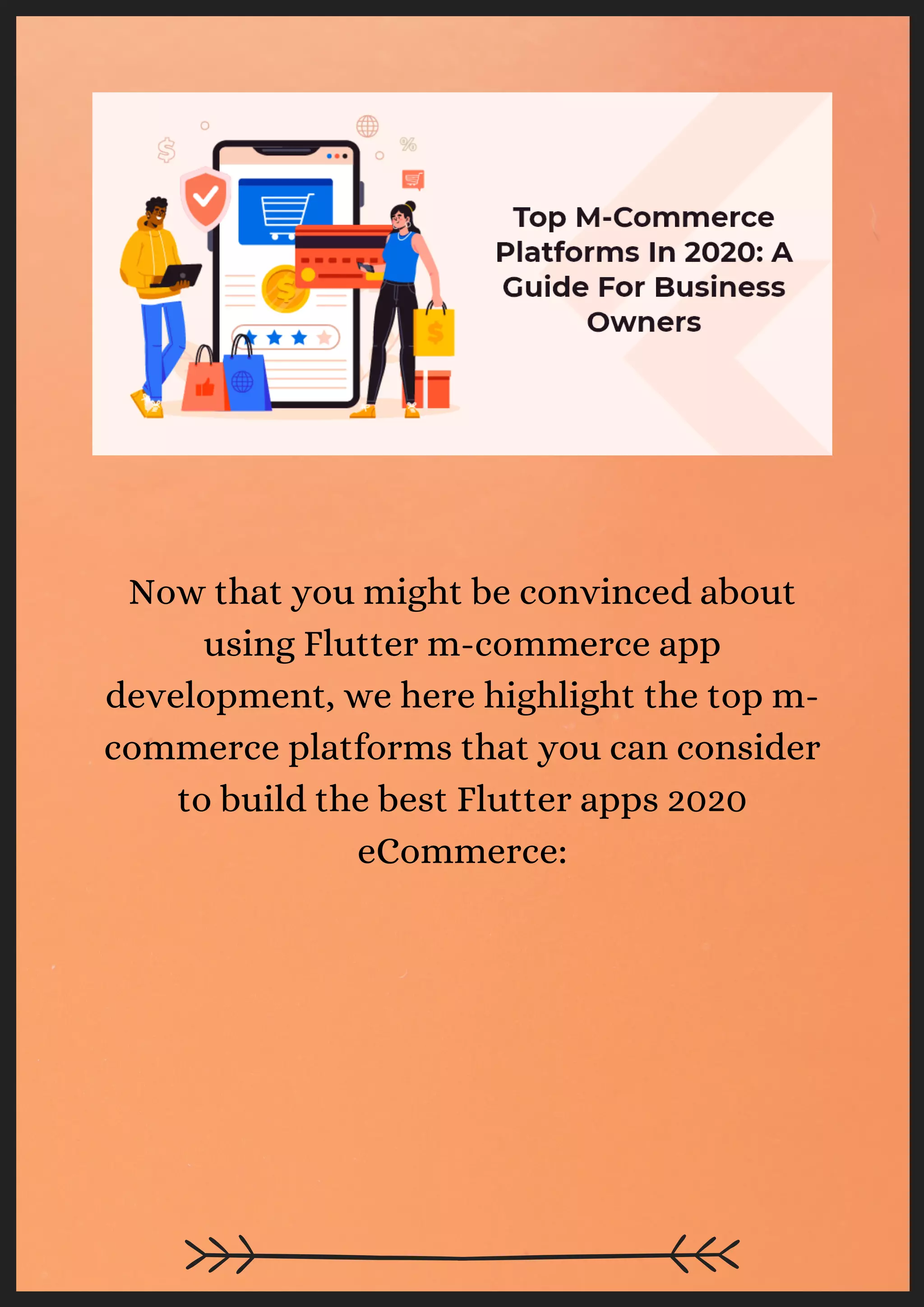 Benefits of Using Flutter M-Commerce App for Your eCommerce Business