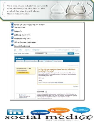 present yourself as expert