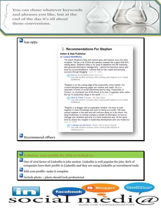 Setting up linked in profile for business---